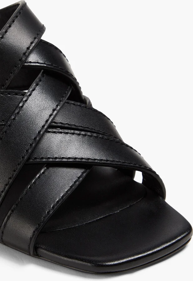 ID woven leather mules - Image 4