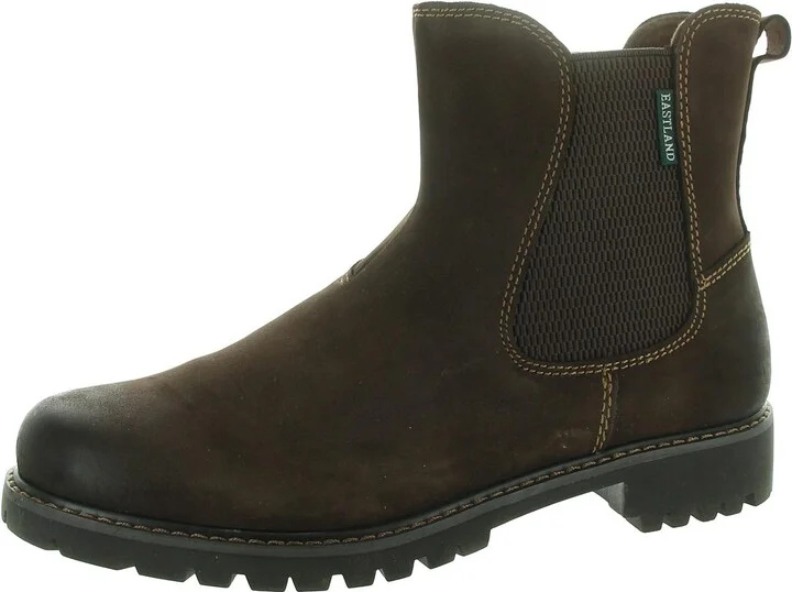 Ida Womens Leather Pull On Chelsea Boots