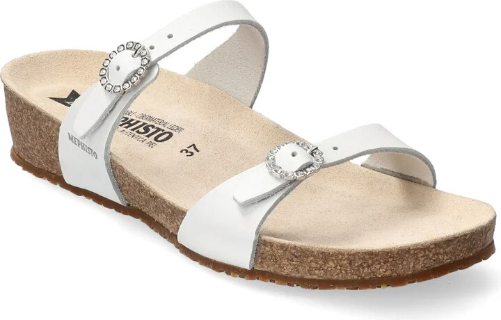 Idelya Crystal Buckle Slide Sandal