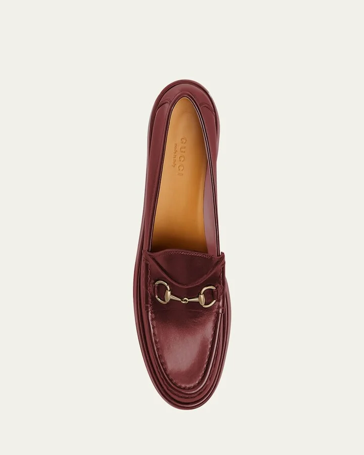 Idle Leather Bit Platform Loafers - Image 4