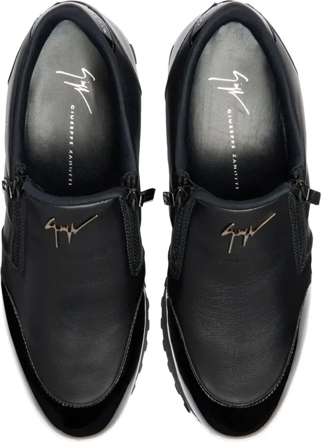 Idle Run quilted leather zip-up loafers - Image 4
