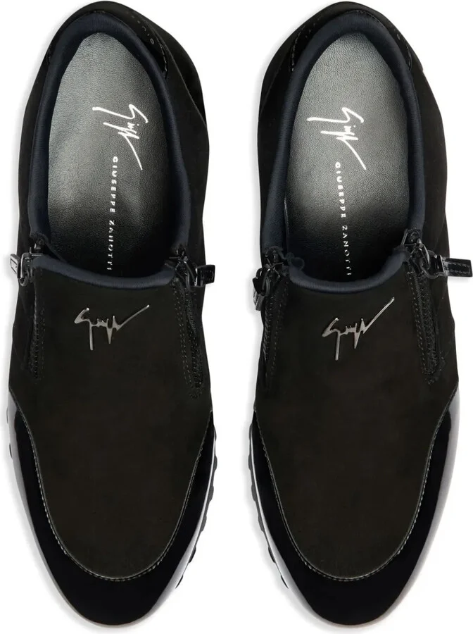 Idle Run suede zip-up loafers - Image 4