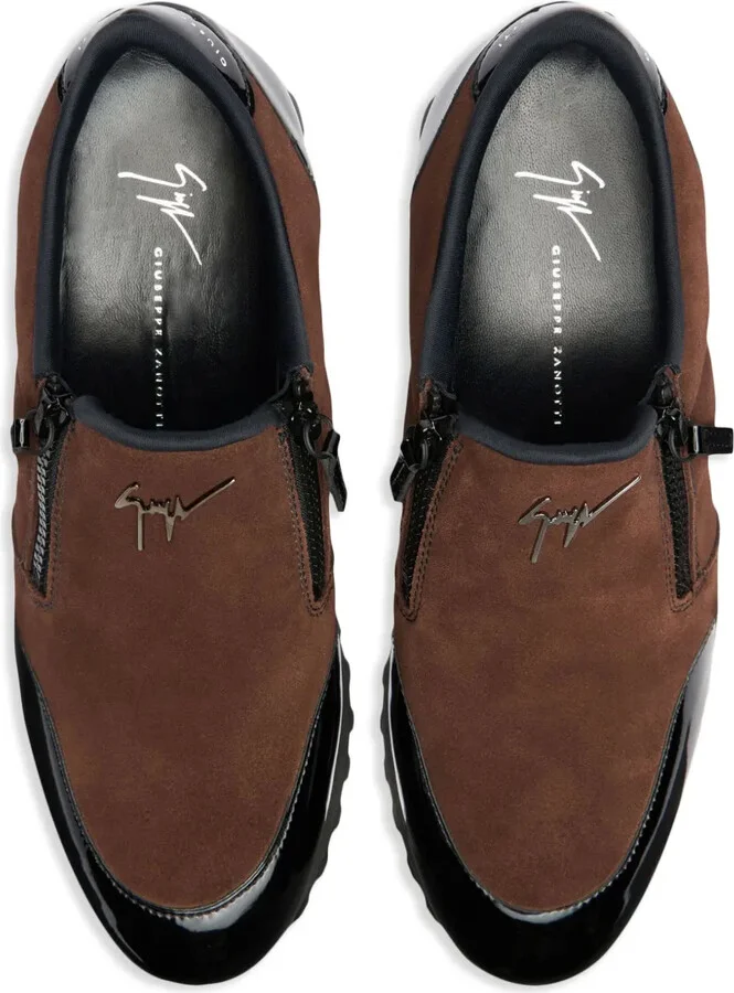 Idle Run suede zip-up loafers - Image 4
