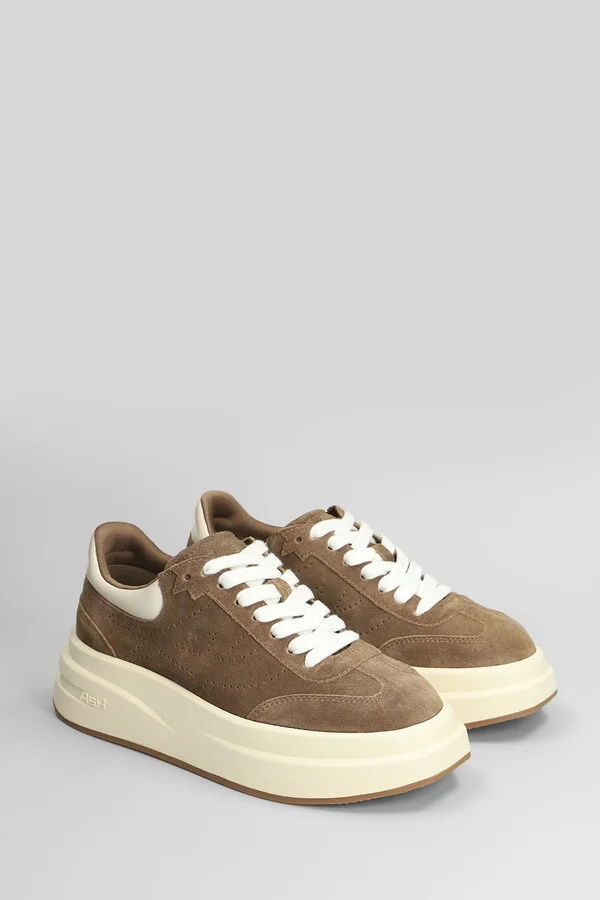 Idol Sneakers In Taupe Suede - Image 2