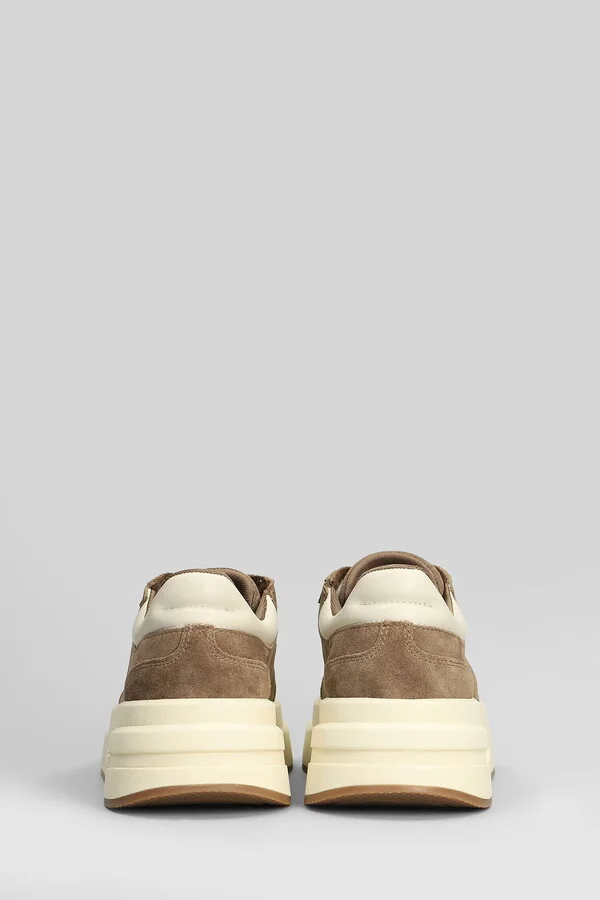 Idol Sneakers In Taupe Suede - Image 4