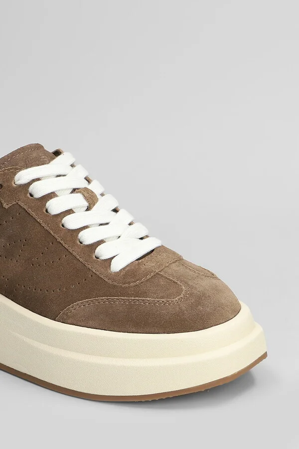 Idol Sneakers In Taupe Suede - Image 5