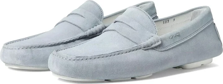 Idris Loafers Men's US 7 Light Blue Suede Casual Shoes KHD831
