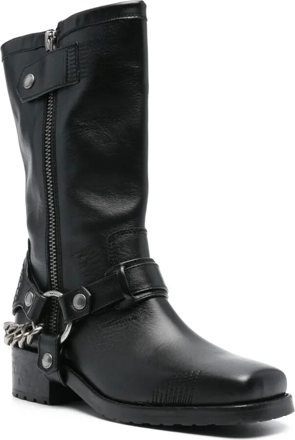 Igata leather biker boots - Image 2