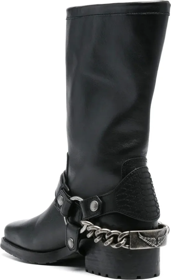 Igata leather biker boots - Image 3