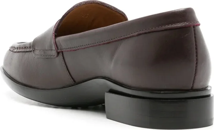 Ignes almond-toe leather loafers - Image 3