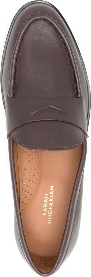 Ignes almond-toe leather loafers - Image 4