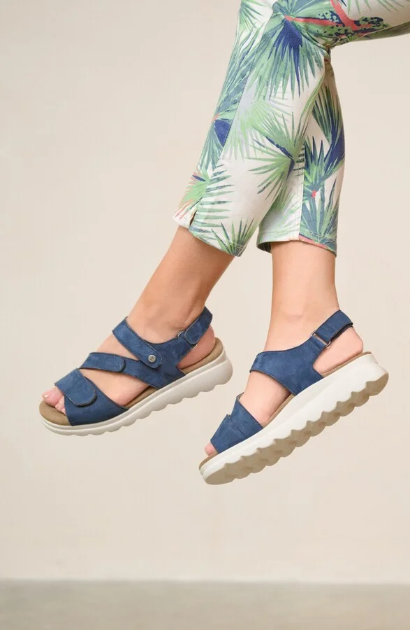 Ikaria Ankle Strap Platform Wedge Sandal - Image 8