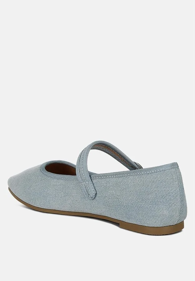 Iker classic denim pin buckle ballerinas - Image 2