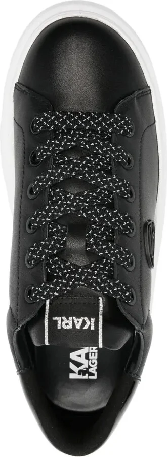Ikonik Karl-detailed leather sneakers - Image 4