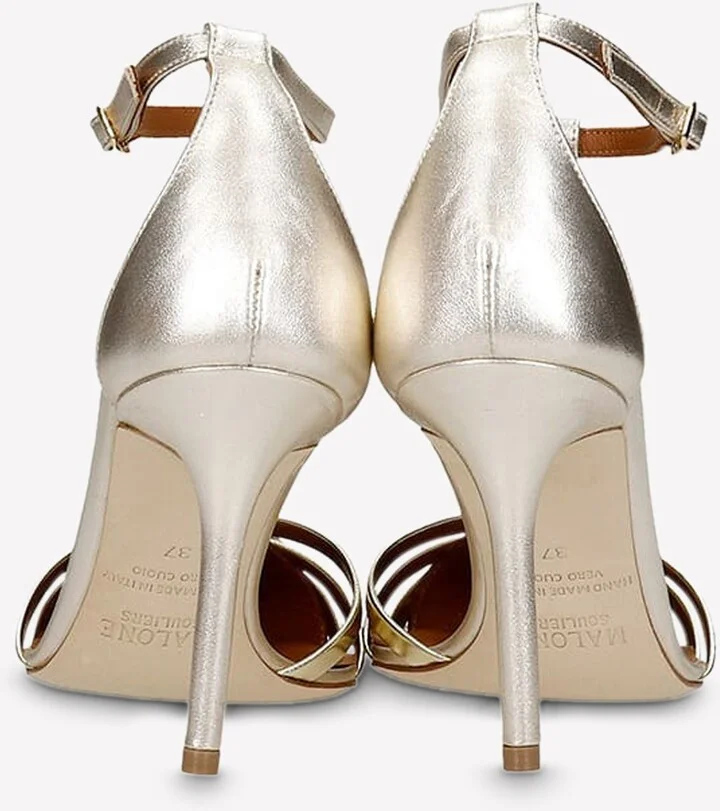 Ila 85 Metallic Leather Heeled Pumps - Image 2