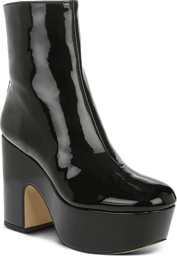 Ilana Womens Block Heel Ankle Boots
