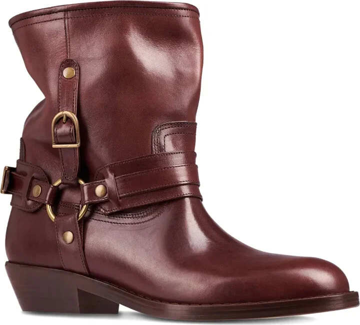 Ildred buckle-strap leather boots - Image 2