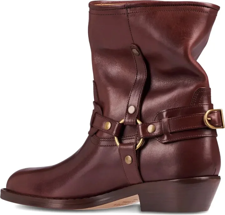 Ildred buckle-strap leather boots - Image 3
