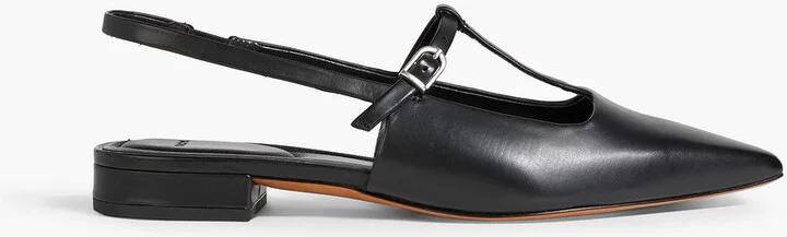 Iliana leather slingback point-toe flats