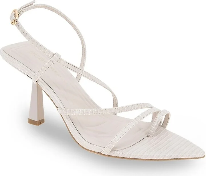Ilita 80MM Snake-Embossed Faux Leather Strappy Sandals - Image 2