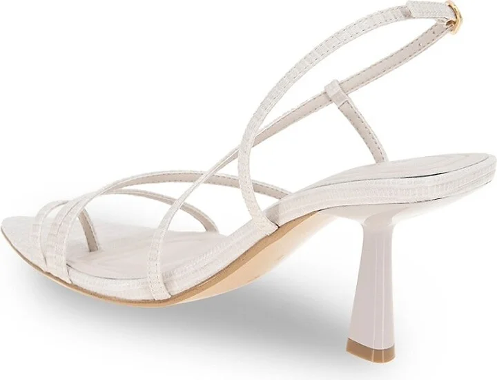 Ilita 80MM Snake-Embossed Faux Leather Strappy Sandals - Image 3