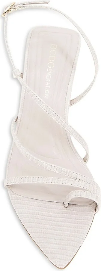 Ilita 80MM Snake-Embossed Faux Leather Strappy Sandals - Image 5