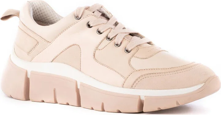 I'll Be There Womens Lace-Up Shearling Casual and Fashion Sneakers