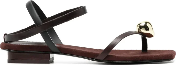 Illene square-toe leather sandals