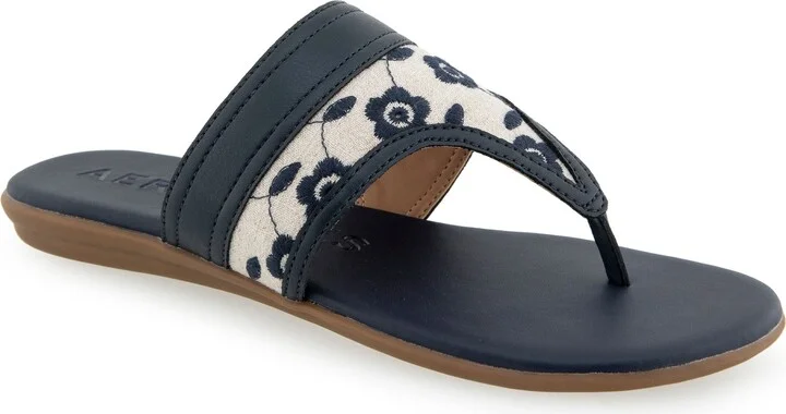 NATURAL/ NAVY FLORAL