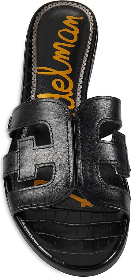 Illie 30MM Block-Heel Croc-Embossed Sandals - Image 5