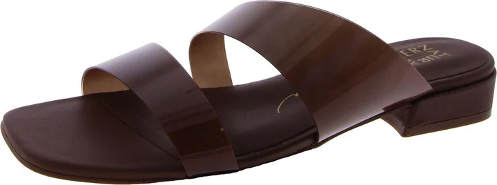 Illuminate Womens Open Toe Slip On Slide Sandals