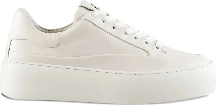 Illusion platform lace-up sneakers