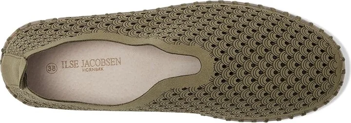 Ilse Jacobsen Tulip 3072 Women's Flat Shoes Army : EU 36 (US Women's 6) M, Microfiber - Image 2