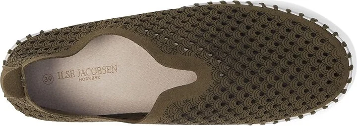 Ilse Jacobsen Tulip 3373 Women's Shoes Deep Olive : EU 40 (US Women's 10) M, Suede - Image 2