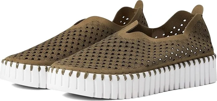Ilse Jacobsen Tulip 3373 Women's Shoes Deep Olive : EU 40 (US Women's 10) M, Suede