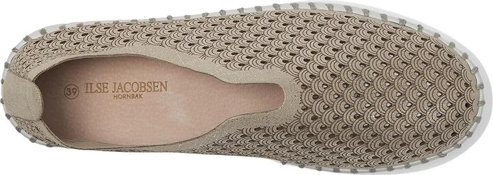 Ilse Jacobsen Tulipu 0023 Women's Flat Shoes Silver : EU 39 (US Women's 9) M, Microfiber/Rubber - Image 2