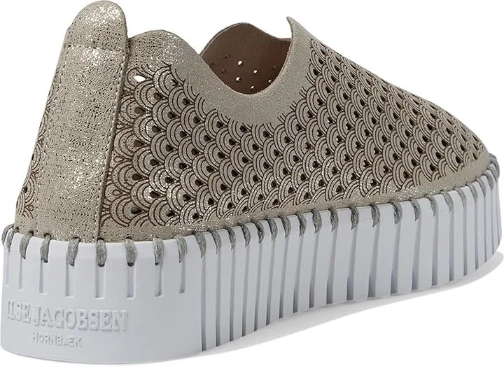 Ilse Jacobsen Tulipu 0023 Women's Flat Shoes Silver : EU 39 (US Women's 9) M, Microfiber/Rubber - Image 4