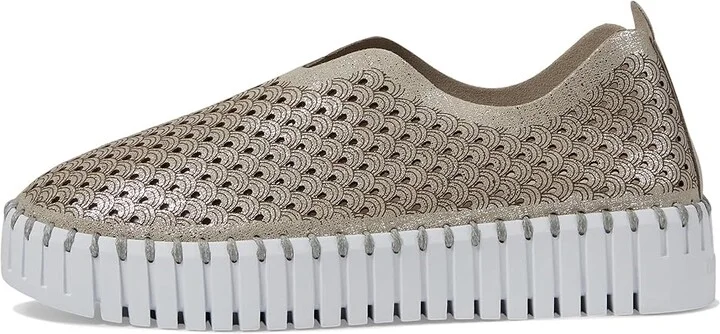 Ilse Jacobsen Tulipu 0023 Women's Flat Shoes Silver : EU 39 (US Women's 9) M, Microfiber/Rubber - Image 6