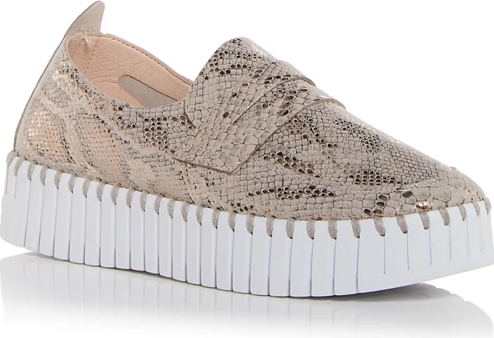 Ilse Jacobsen Women's Tulip Snake Embossed Slip On Sneakers