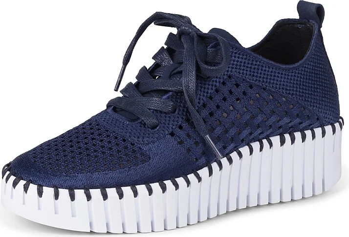 Ilse Jacobsen Women's Tulip Woven Platform Sneakers