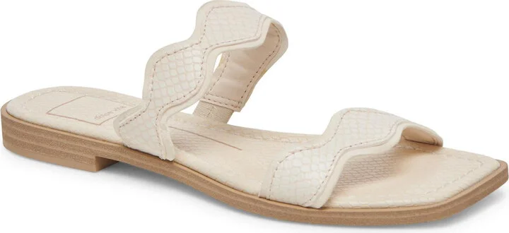 Ilva Low Womens Metallic Slide Sandals