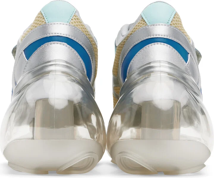 I'm Sorry by Petra Collins SSENSE Exclusive Off-White & Blue JennyFax Edition Bubble Sneakers - Image 2