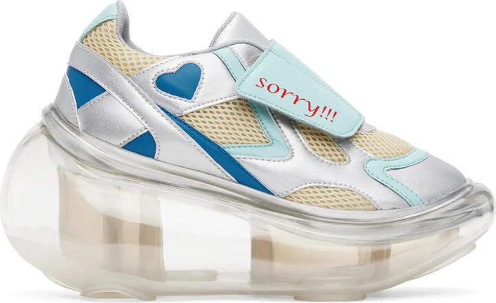I'm Sorry by Petra Collins SSENSE Exclusive Off-White & Blue JennyFax Edition Bubble Sneakers