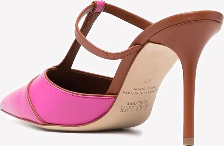 Ima 85 Pointed Toe Mules in Nappa Leather - Image 3