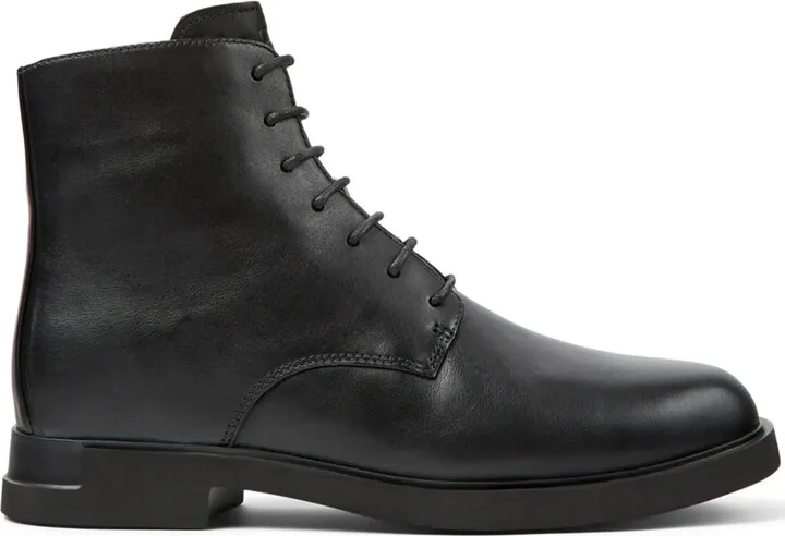Iman lace-up leather boots