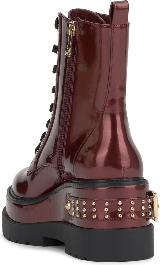 Imelda Lace-Up Platform Moto Bootie - Image 2