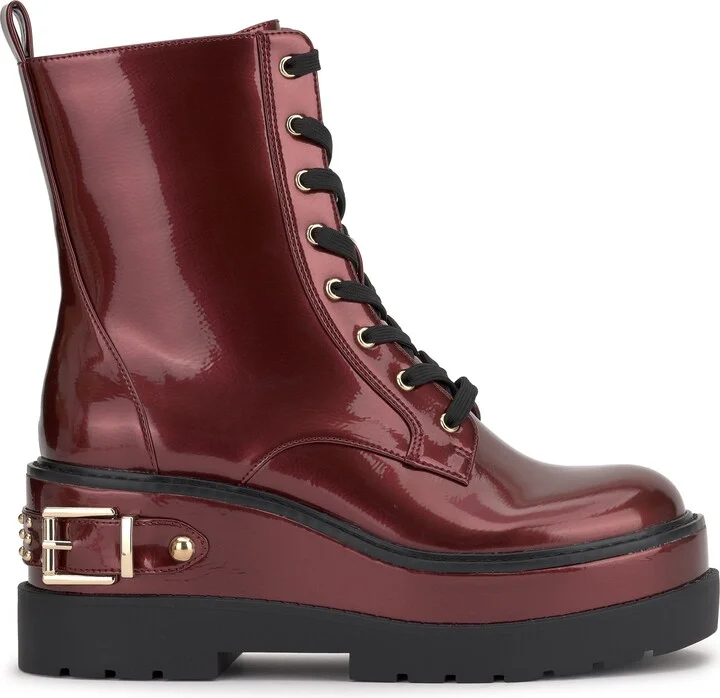 Imelda Lace-Up Platform Moto Bootie - Image 3