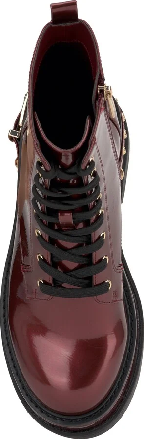 Imelda Lace-Up Platform Moto Bootie - Image 5