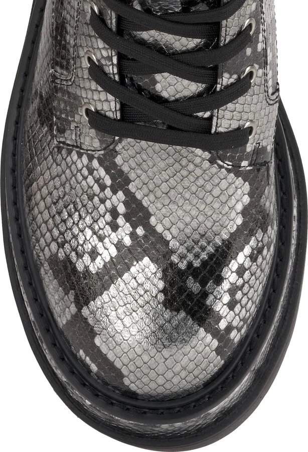 Imelda Lace-Up Platform Moto Bootie - Image 8