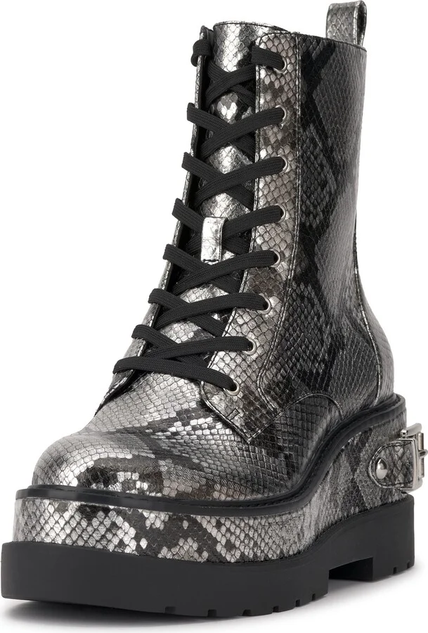 Imelda Lace-Up Platform Moto Bootie - Image 9